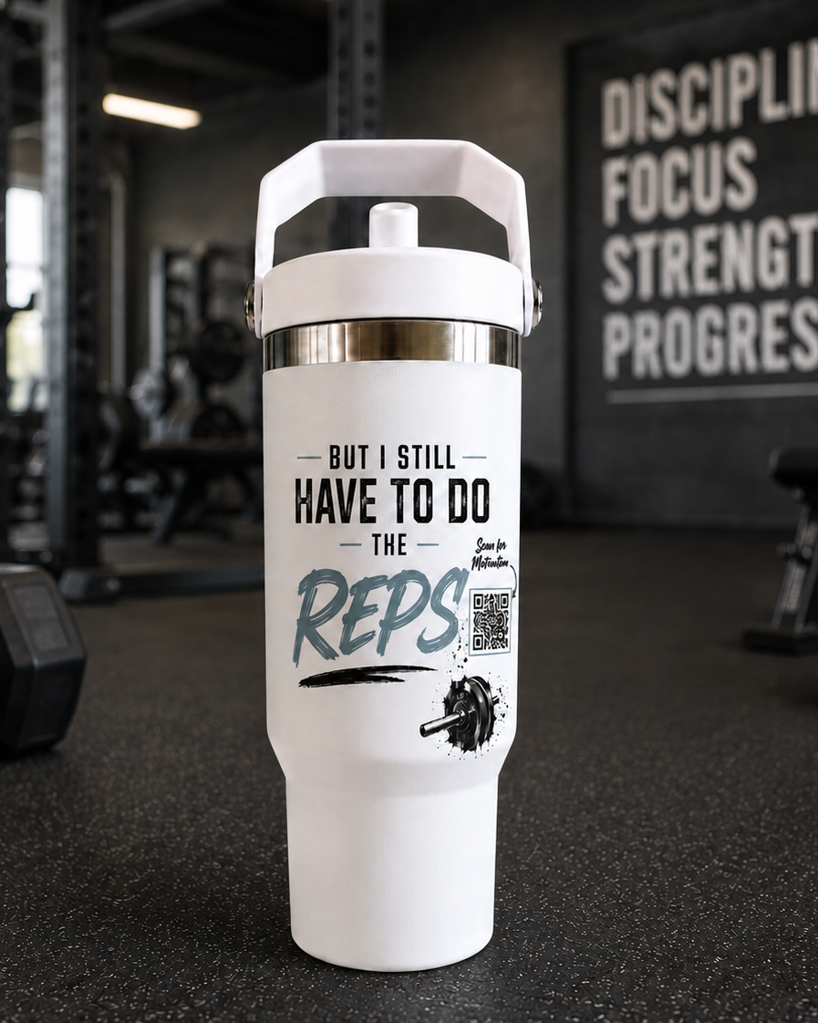 God Gives Me Strength tumbler back