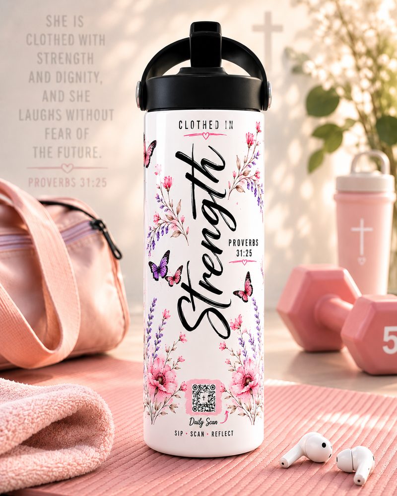 Clothed in Strength tumbler